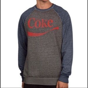 COCA COLA Men Long Sleeves Graphic Top | XL